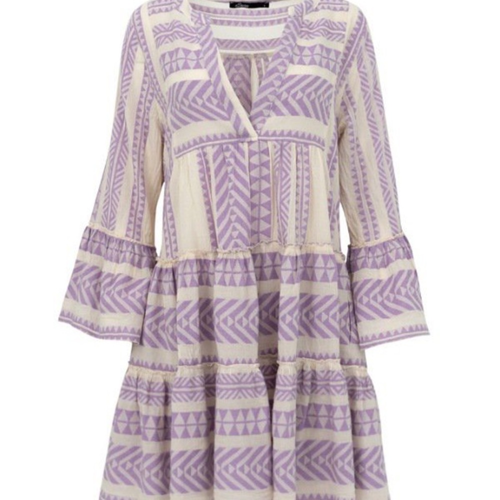 Devotion Twins Ella Petra Dress Lilac Lavender Cream White